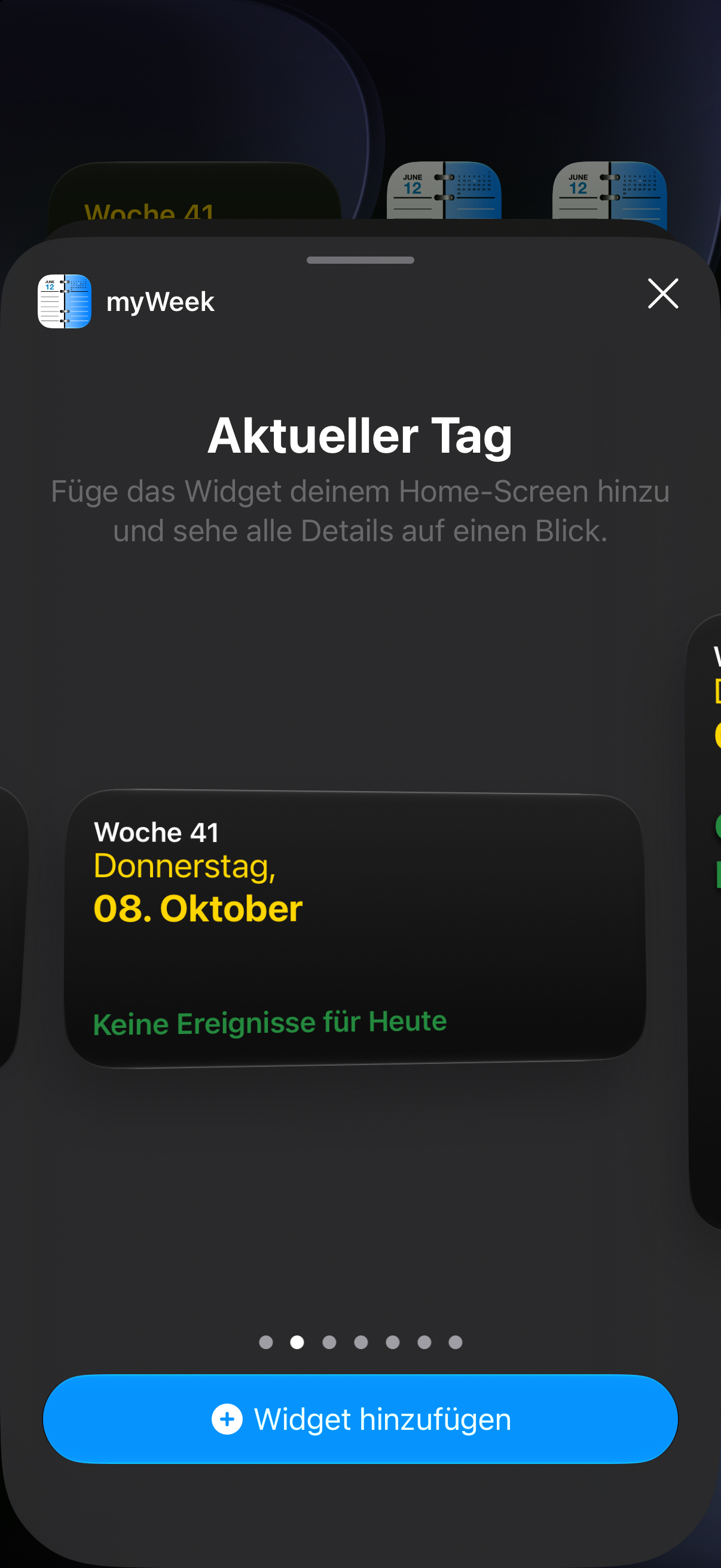 Medium current-day widget