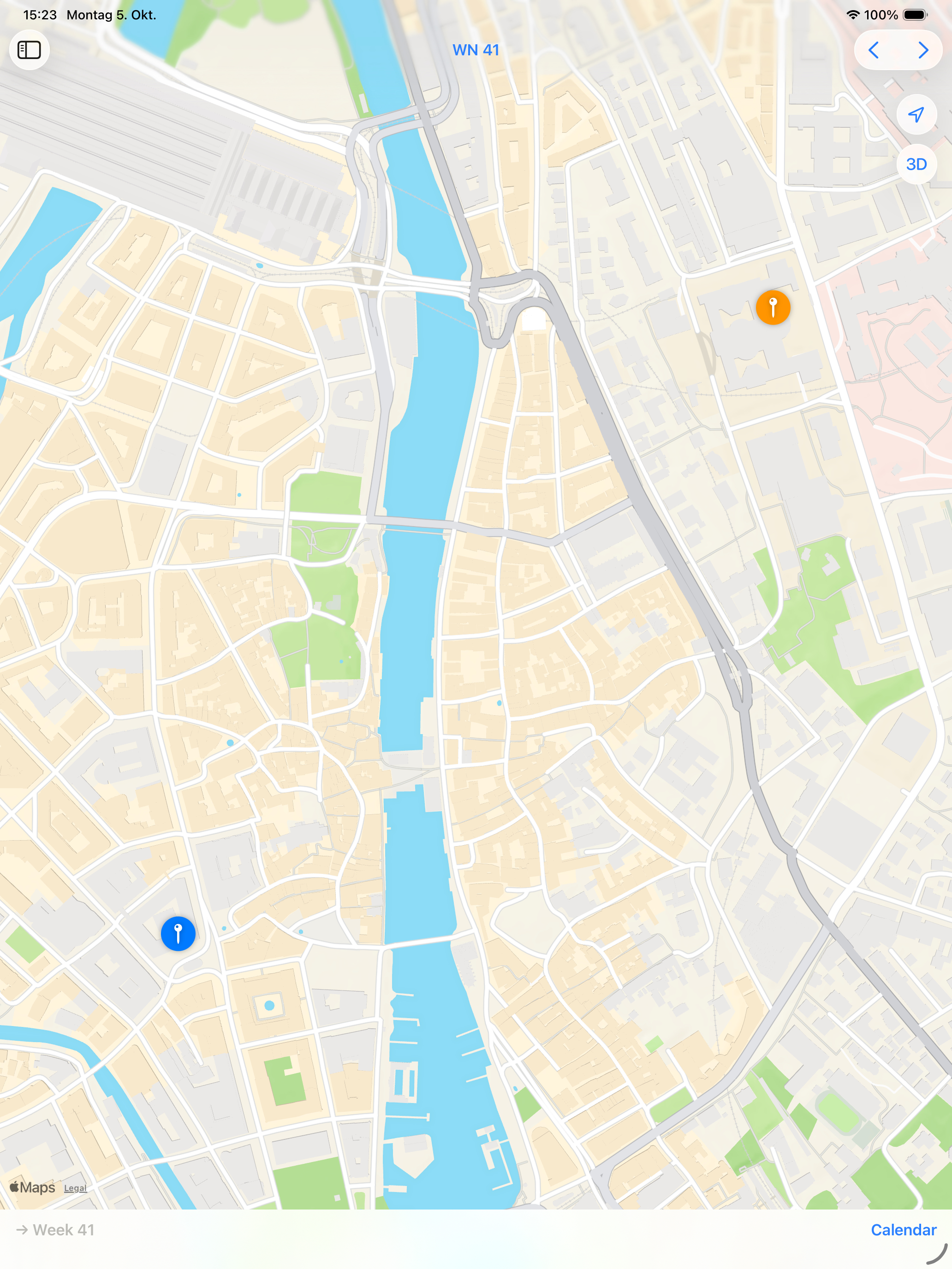 iPad event map